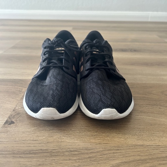 Adidas Cloudfoam Black & Rose Gold Sneakers – Women’s Size 7, Lace – EUC - Picture 2 of 10